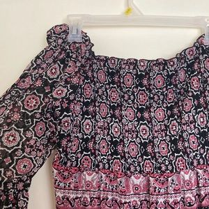 Off the shoulder dress